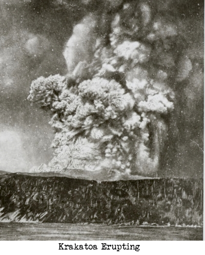 Krakatoa Erupting 1883