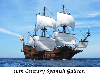 16th century Spanish Galleon